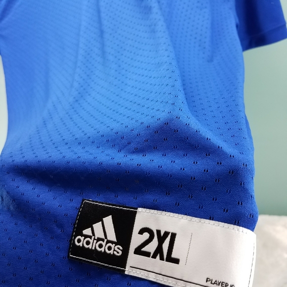 MENS ADIDAS BLANK FOOTBALL JERSEY SZ XXL - Picture 7 of 8